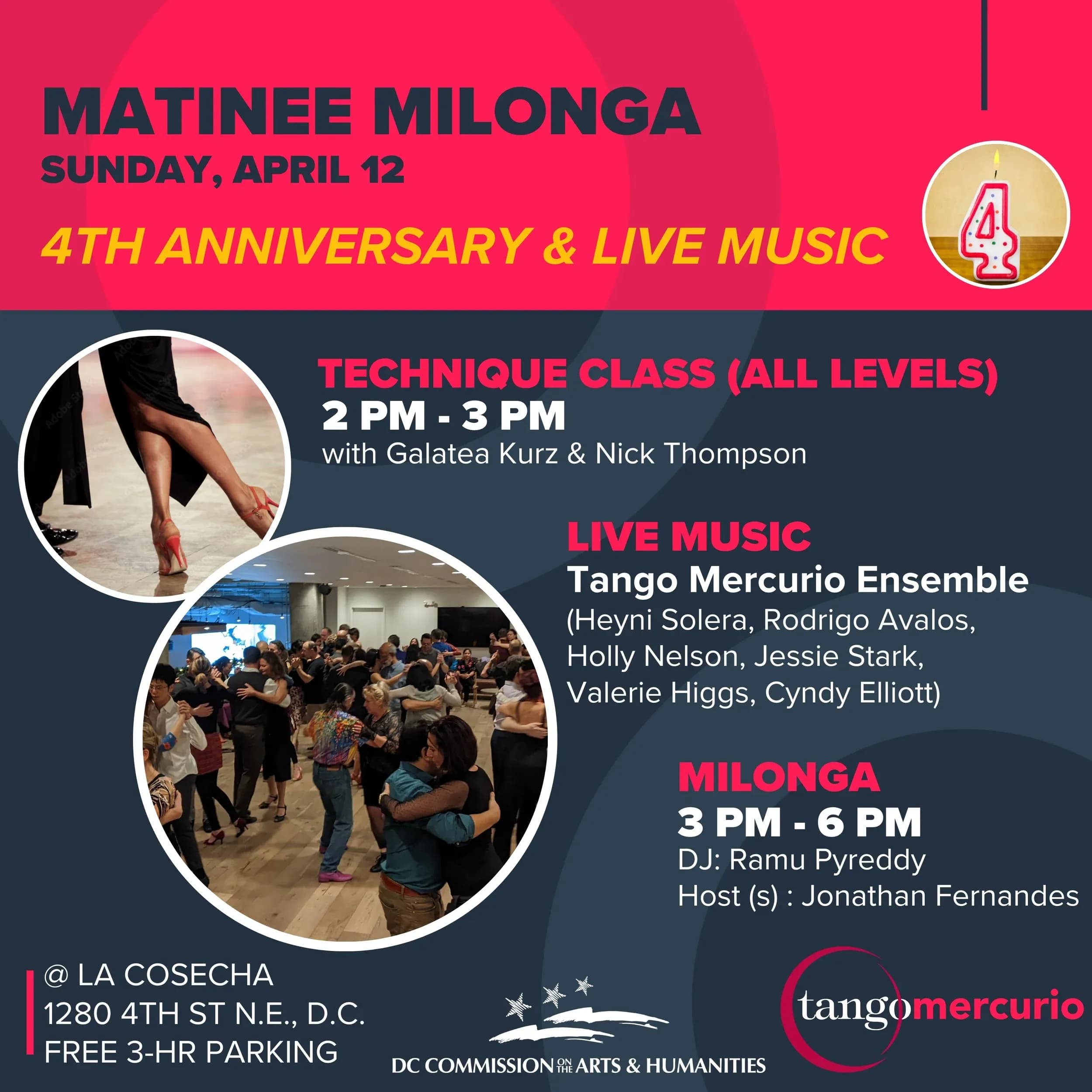 Matinee Milonga 4th Anniversary w/ Live Music